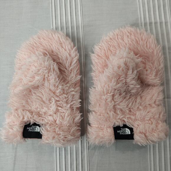 The North Face Littles Suave OSO Mittens Infant X-Small 12-24 Months Pink Fuzzy - Picture 1 of 6